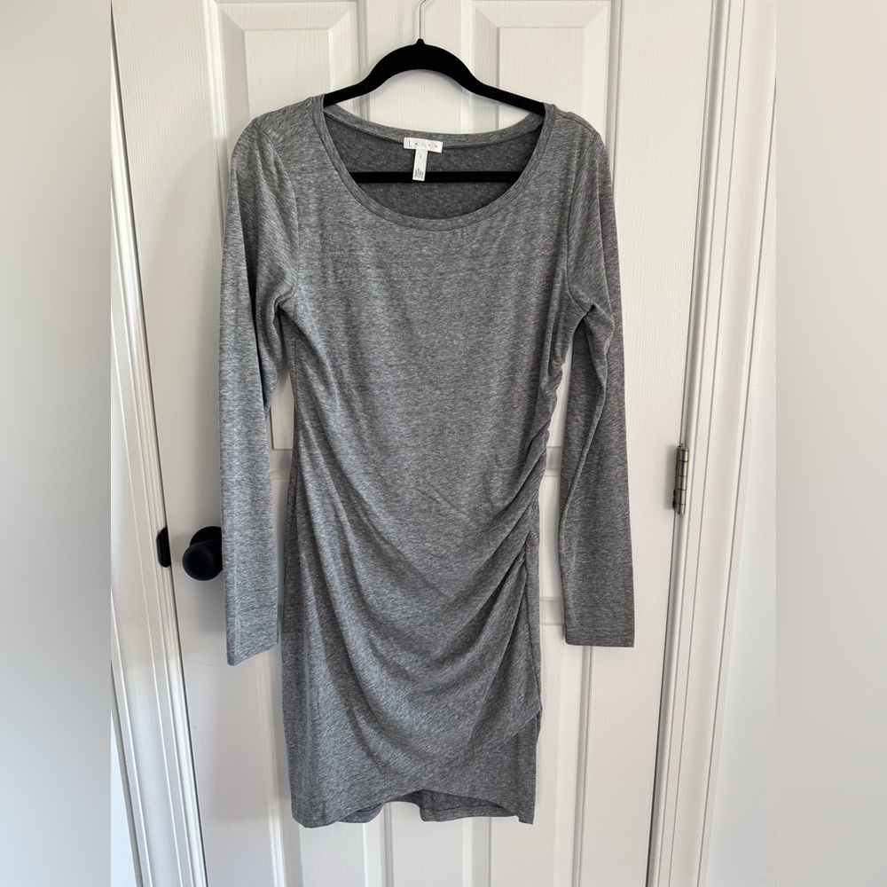 Gray Long Sleeve Dress